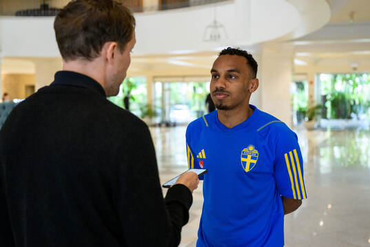 Bilal Hussein of the Swedish men's football national team