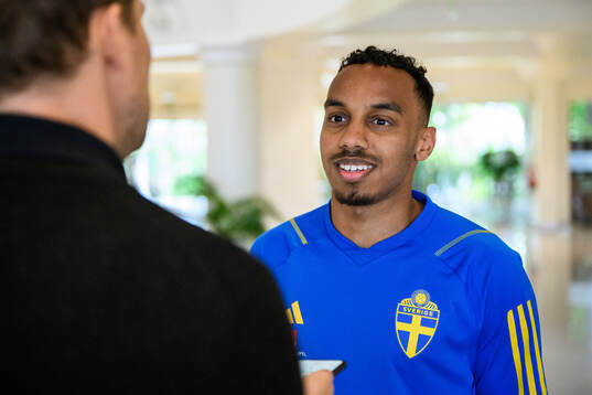 Bilal Hussein of the Swedish men's football national team