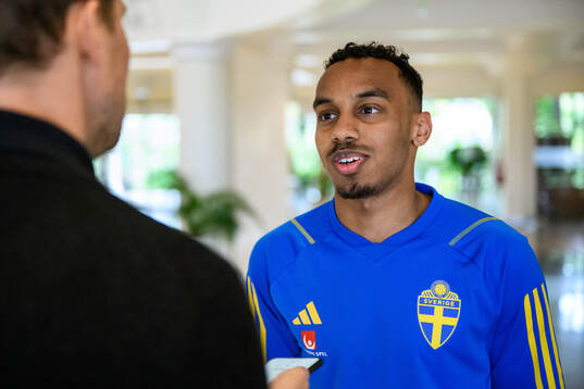 Bilal Hussein of the Swedish men's football national team