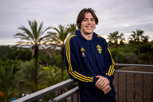 goalkeeper Jacob Widell Zetterström of the Swedish men's