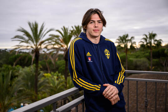 goalkeeper Jacob Widell Zetterström of the Swedish men's