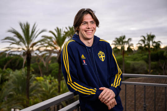goalkeeper Jacob Widell Zetterström of the Swedish men's