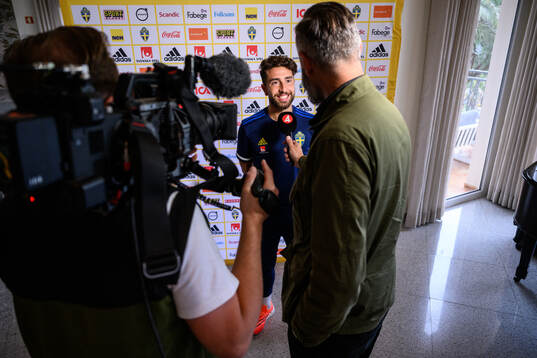 Moustafa Zeidan of the Swedish men's football national team