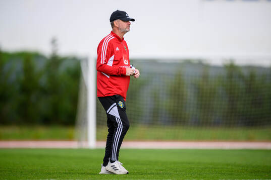 head coach Peter Gerhardsson of the Swedish women's