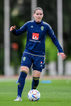 Linn Vickius of the Swedish women's football national team