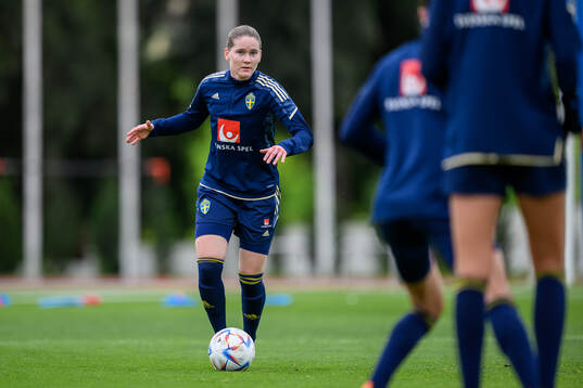 Linn Vickius of the Swedish women's football national team