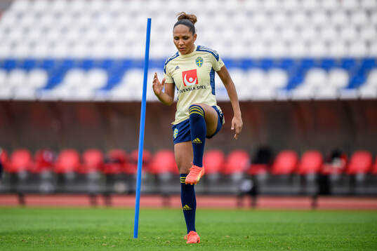 Madelen Janogy of the Swedish women's football national