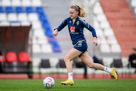 Matilda Vinberg of the Swedish women's football national