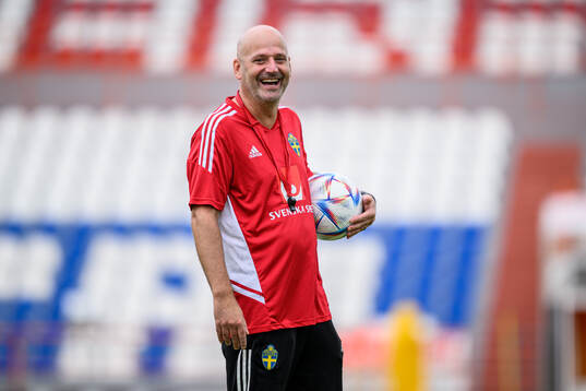 assistant coach Magnus Wikman of the Swedish women's