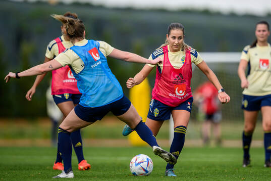 Felicia Saving of the Swedish women's football national