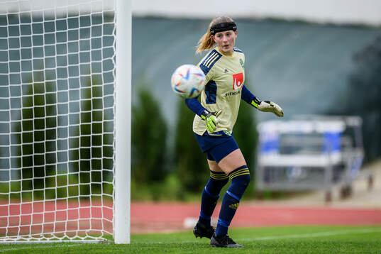 goalkeeper Tove Enblom of the Swedish women's football
