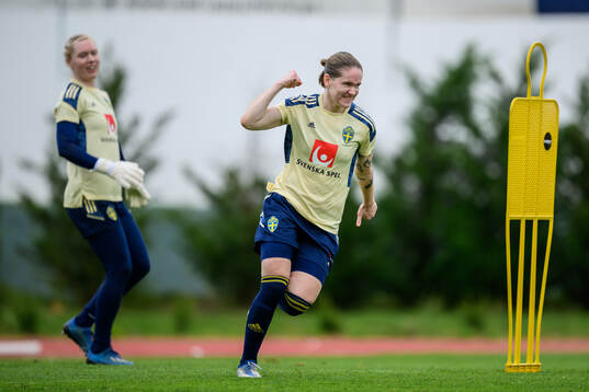 Linn Vickius of the Swedish women's football national team