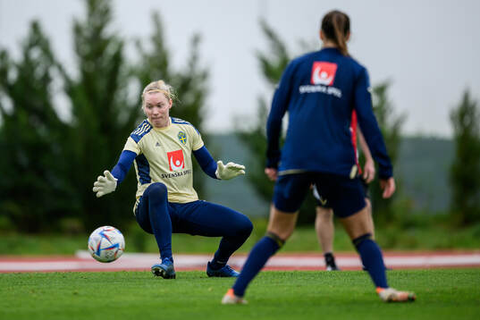 goalkeeper Hedvig Lindahl of the Swedish women's football