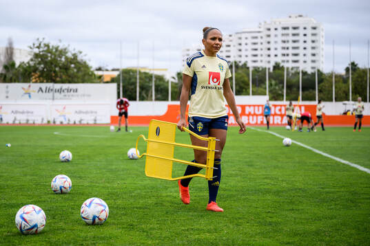 Madelen Janogy of the Swedish women's football national