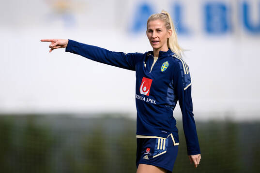 Sofia Jakobsson of the Swedish women's football national