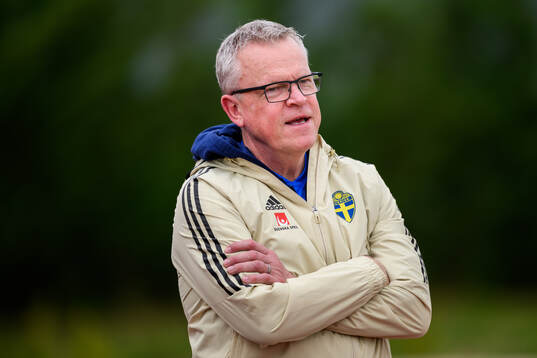 Head coach Janne Andersson of the Swedish men's football