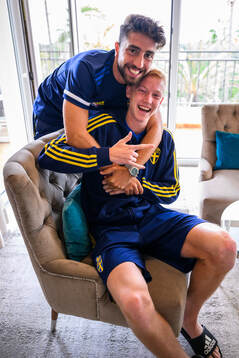 Moustafa Zeidan and Hugo Larsson of the Swedish men's