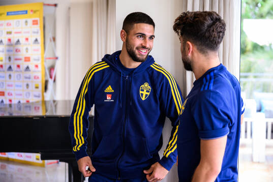 Omar Faraj and Moustafa Zeidan of the Swedish men's