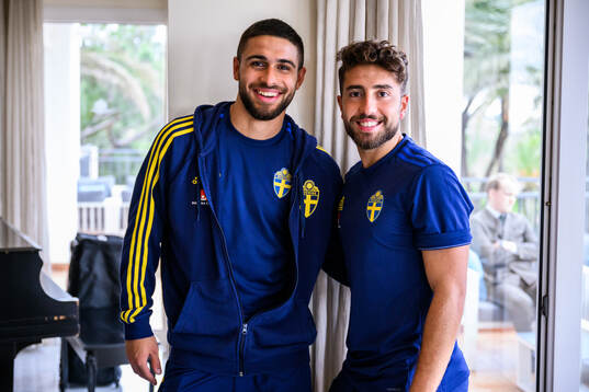 Omar Faraj and Moustafa Zeidan of the Swedish men's