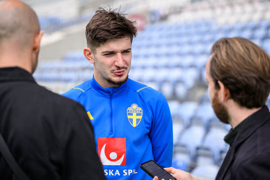 Armin Gigovic of the Swedish men's football national team