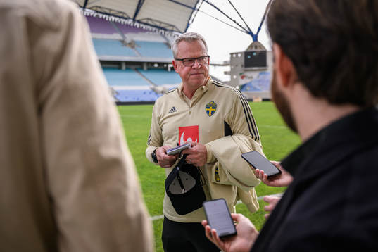 head coach Janne Andersson of the Swedish men's football