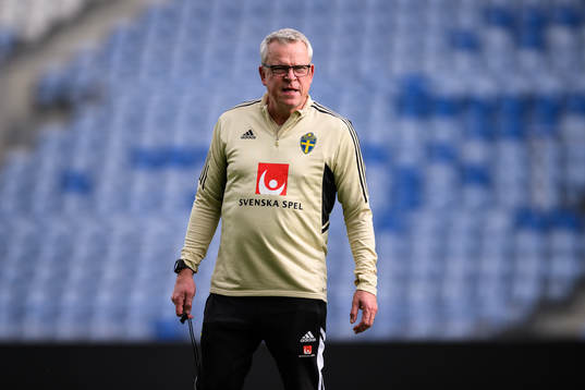 head coach Janne Andersson of the Swedish men's football