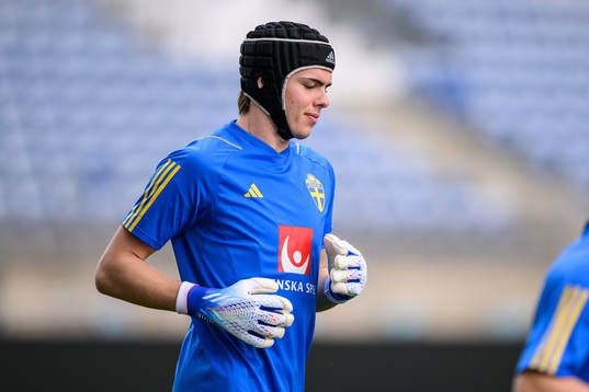 goalkeeper Jacob Widell Zetterström of the Swedish men's