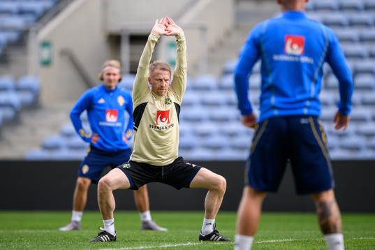 physiotherapist Fredrik Larsson of the Swedish men's