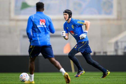 goalkeeper Jacob Widell Zetterström of the Swedish men's