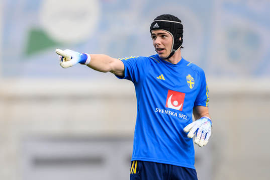 goalkeeper Jacob Widell Zetterström of the Swedish men's