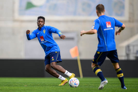 Josafat Mendes of the Swedish men's football national team