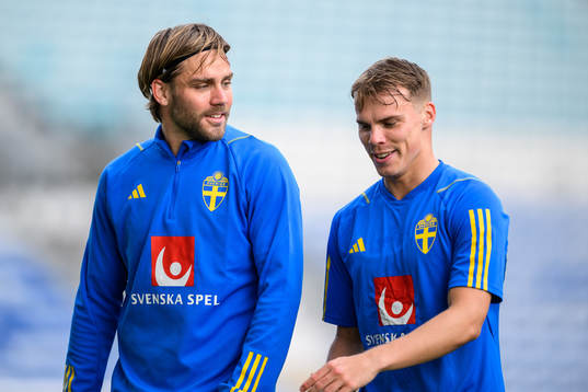 Christoffer Nyman and Elias Andersson of the Swedish men's