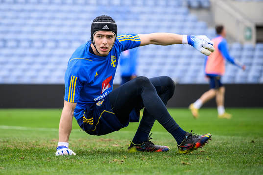 goalkeeper Jacob Widell Zetterström of the Swedish men's