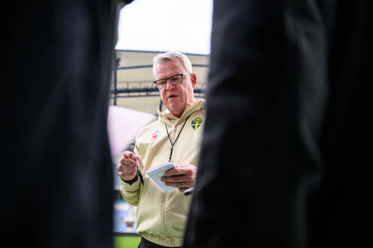 head coach Janne Andersson of the Swedish men's football