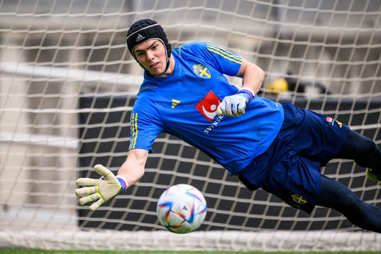 goalkeeper Jacob Widell Zetterström of the Swedish men's