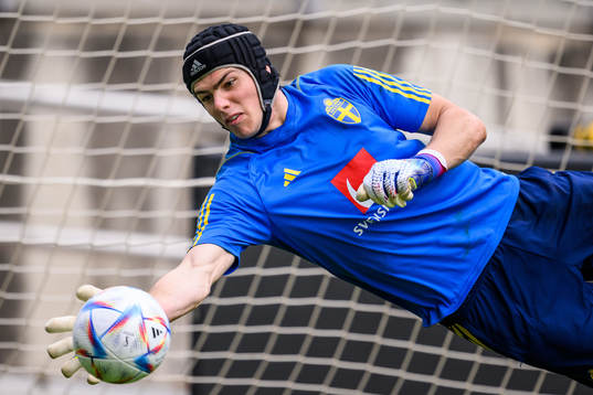 goalkeeper Jacob Widell Zetterström of the Swedish men's