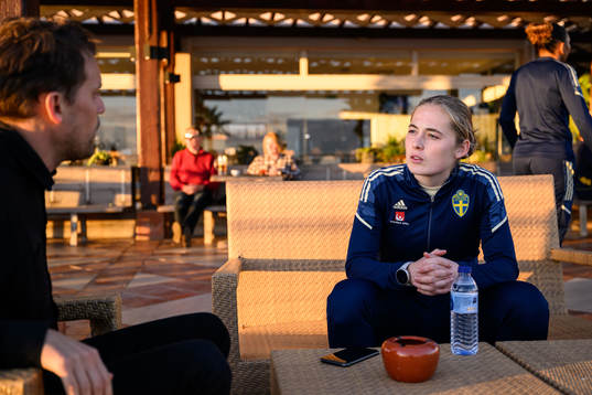 Paulina Nyström of the Swedish women's national football