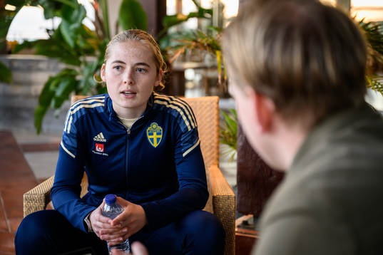 Paulina Nyström of the Swedish women's national football