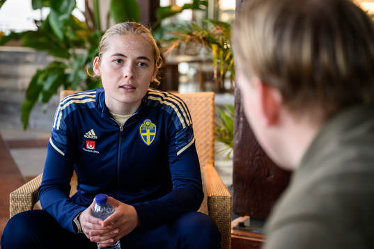 Paulina Nyström of the Swedish women's national football