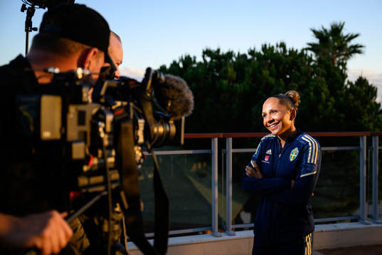 Madelen Janogy of the Swedish women's national football