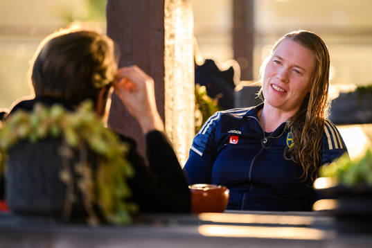 goalkeeper Hedvig Lindahl of the Swedish women's national