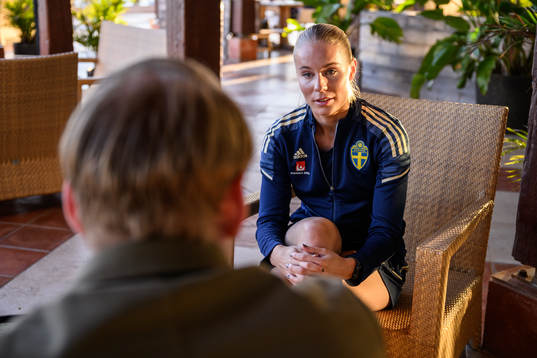 Stina Lennartsson of the Swedish women's national football