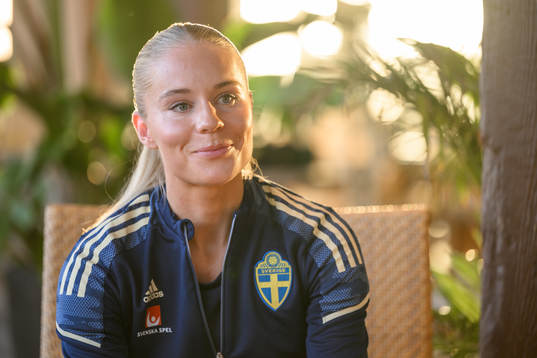 Stina Lennartsson of the Swedish women's national football