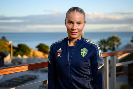 Stina Lennartsson of the Swedish women's national football