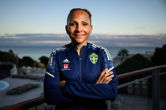 Madelen Janogy of the Swedish women's national football