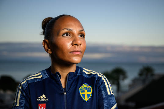 Madelen Janogy of the Swedish women's national football