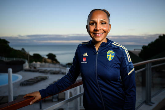 Madelen Janogy of the Swedish women's national football