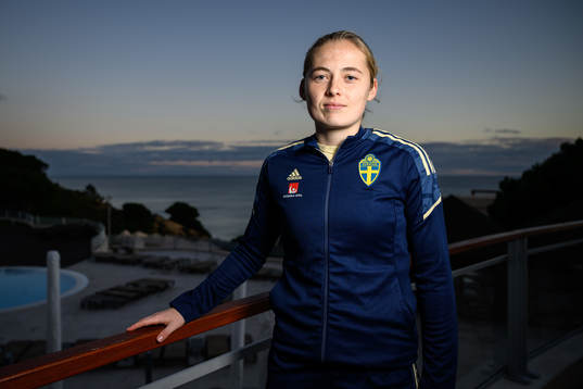 Paulina Nyström of the Swedish women's national football