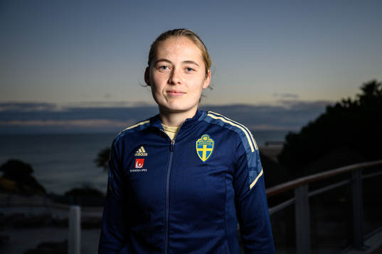 Paulina Nyström of the Swedish women's national football