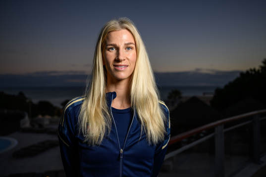 Sofia Jakobsson of the Swedish women's national football